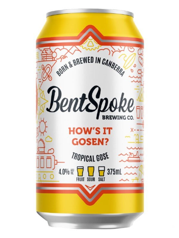 Bentspoke Brewing Hows It Gosen Tropical Gose Cans 375ml